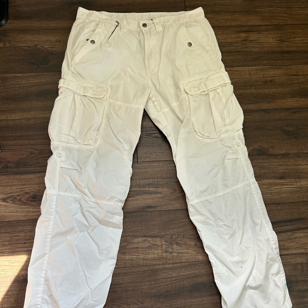 Armani Exchange Light Beige Cargo Pants